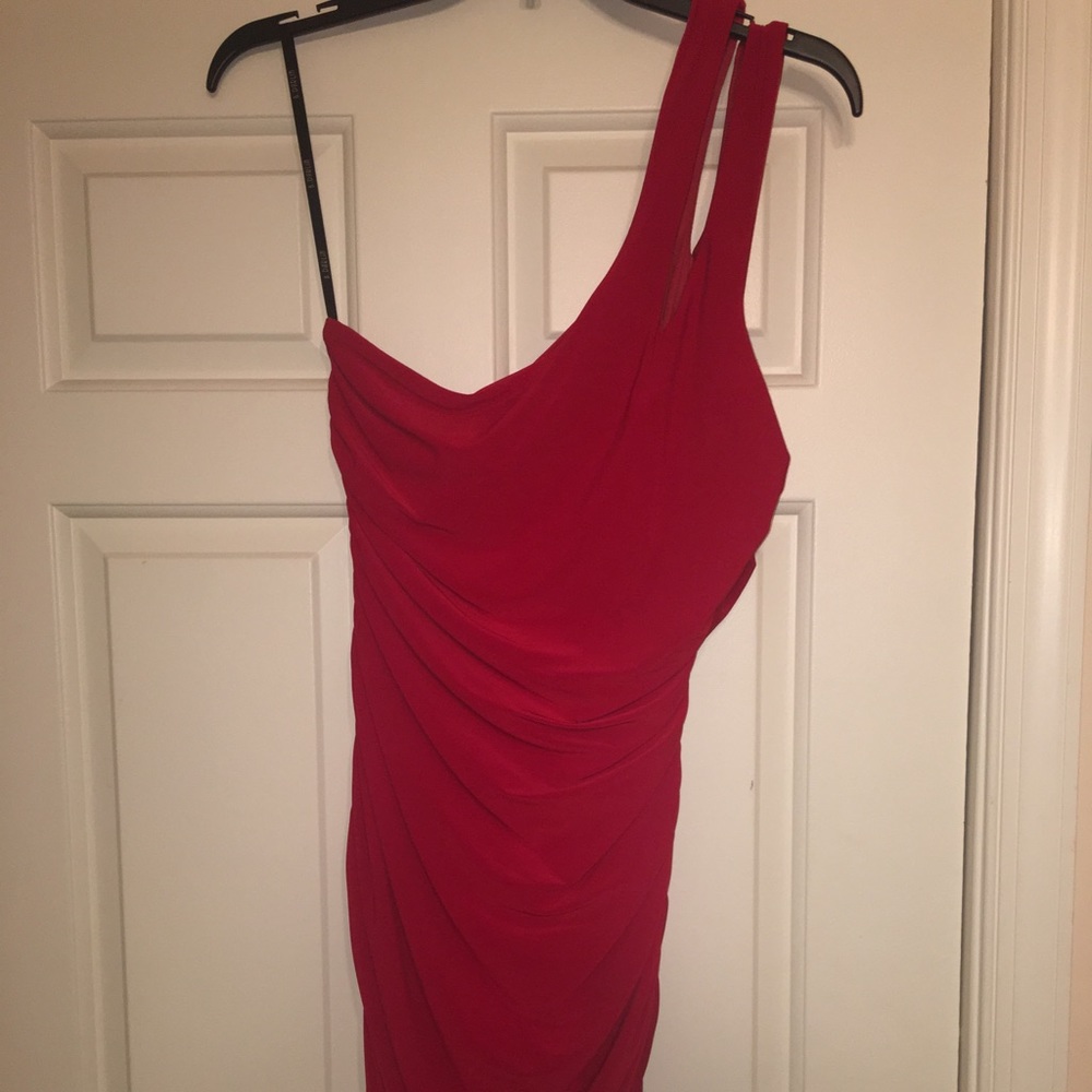 Gorgeous red dress off the shoulder dress
